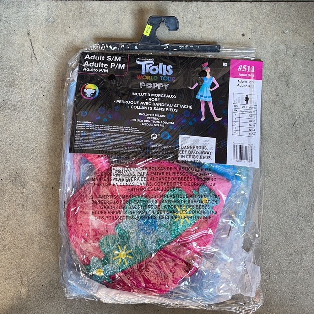 Trolls World Tour: Poppy Adult Costume! New! - Picture 6 of 10